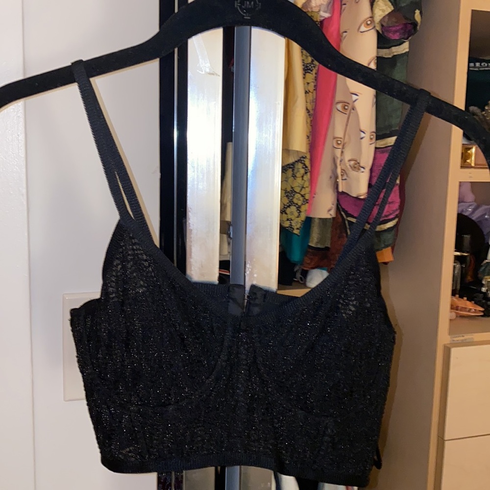 Missoni glitter sparkle corset crop tank size 40
